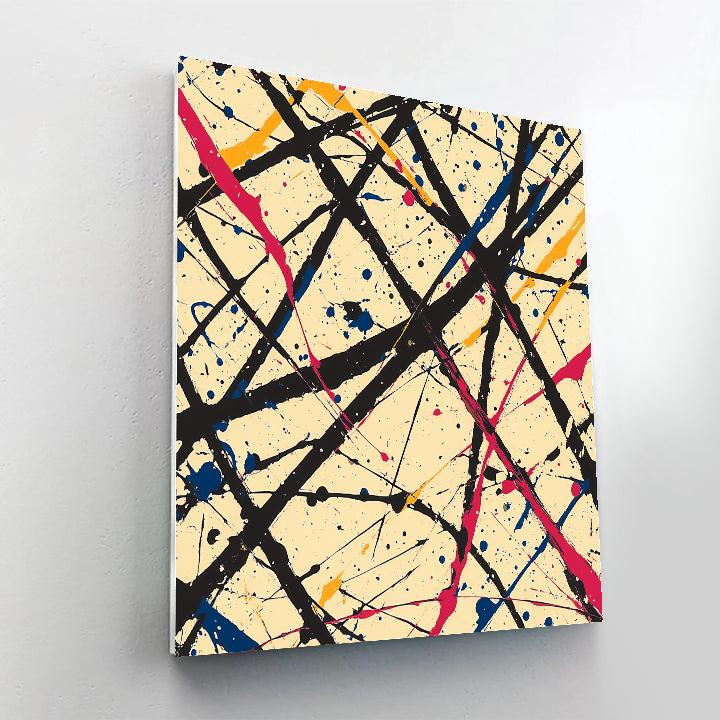 Jackson Pollock Inspired Magnetar Pulse Lattice Numbered painting kits