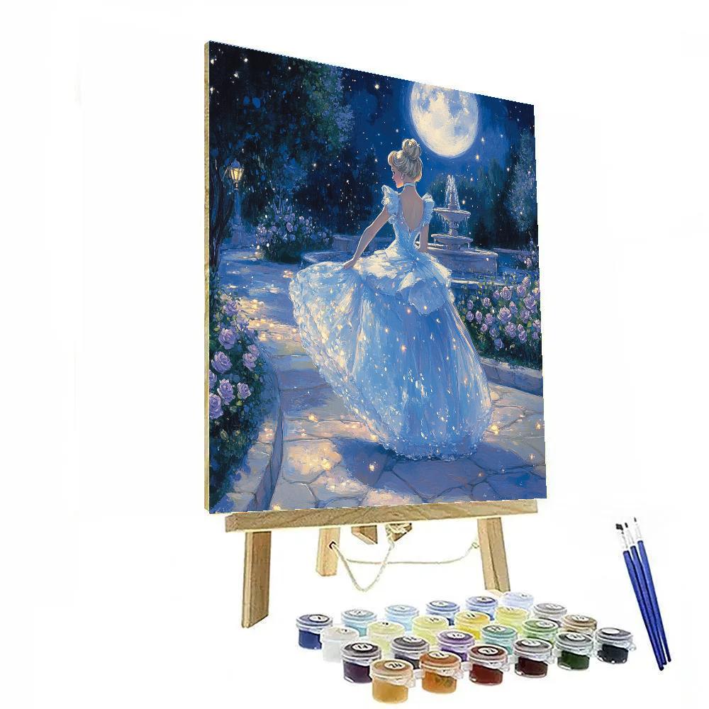 Cinderella Moonlit Garden Waltz Disney Inspired DIY paint by numbers