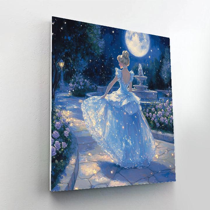 Cinderella Moonlit Garden Waltz Disney Inspired DIY paint by numbers