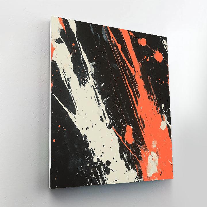 Jackson Pollock Inspired Eclipse Shadow Drip Resonance Painting by numbers kit