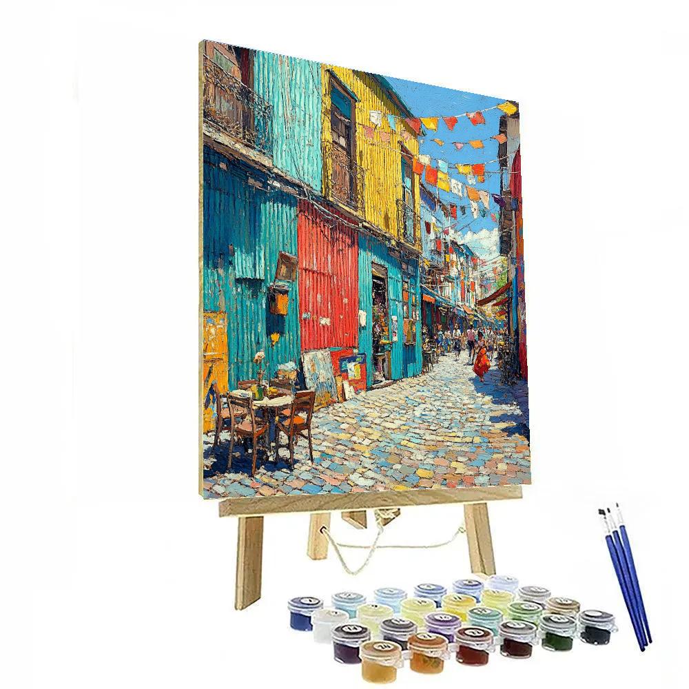 Colorful Facades Of La Boca Caminito Street, Buenos Aires, Argentina paint by numbers