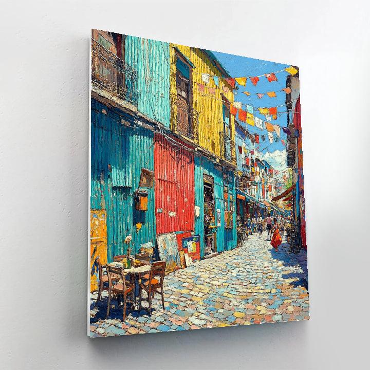 Colorful Facades Of La Boca Caminito Street, Buenos Aires, Argentina paint by numbers