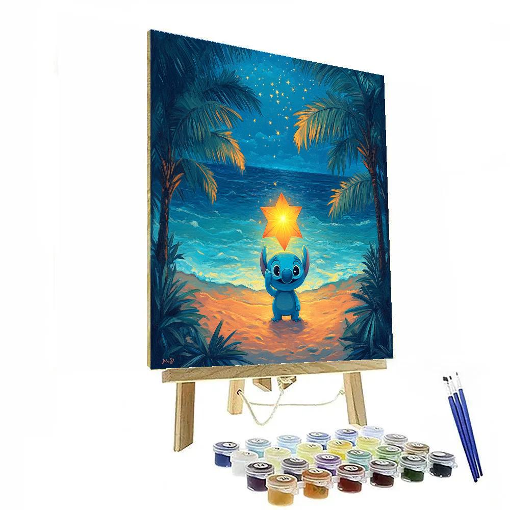 Stitch Tropical Star Lantern Festival Disney Inspired DIY paint by numbers