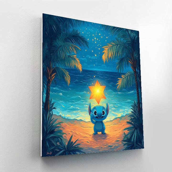 Stitch Tropical Star Lantern Festival Disney Inspired DIY paint by numbers