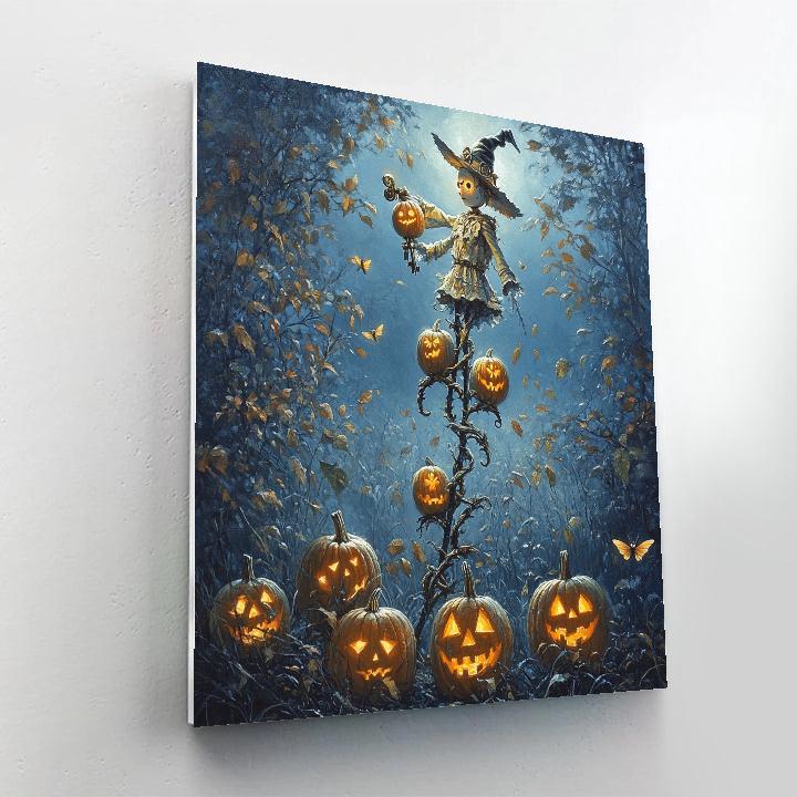 Clockwork Orchard Haunted painting number kit