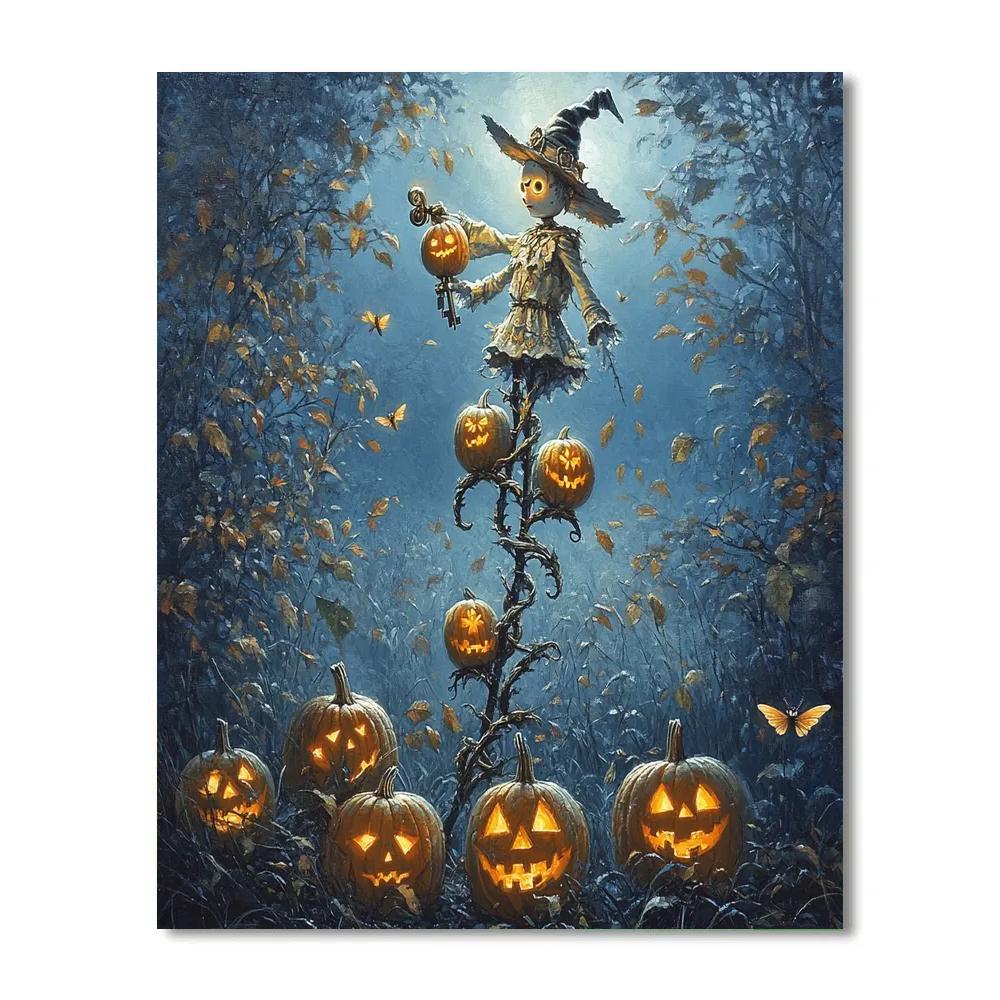Clockwork Orchard Haunted painting number kit