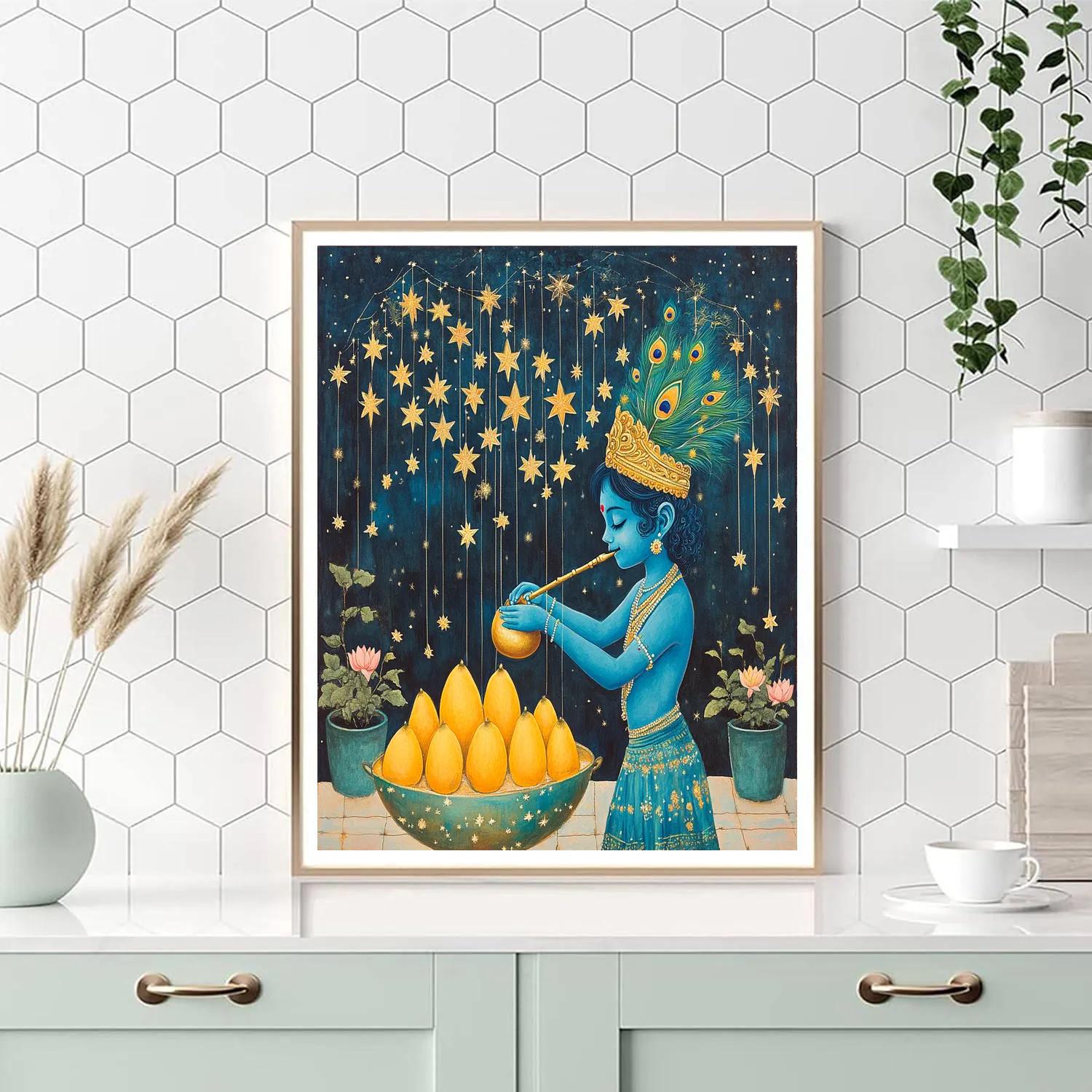 Krishna The Star Orchard Gardener Paint by numbers kits