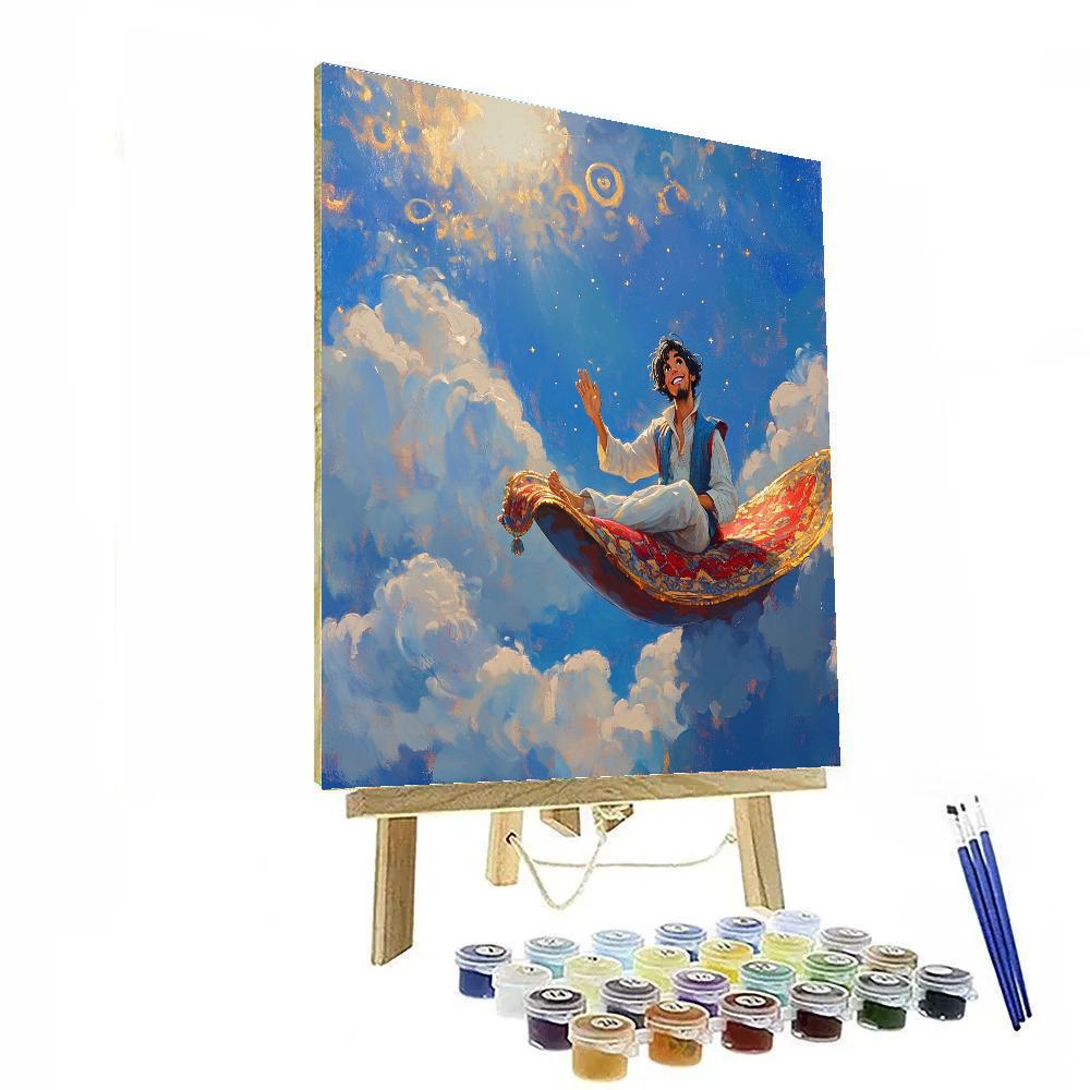 Aladdin Cloud Carpet Ride Disney Inspired paint by numbers