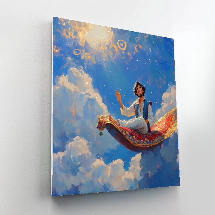 Aladdin Cloud Carpet Ride Disney Inspired paint by numbers