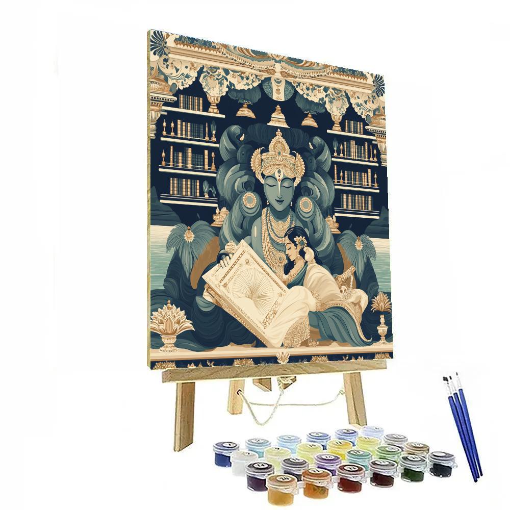 Ananta Shesha Library Of Infinite Pages paint by color