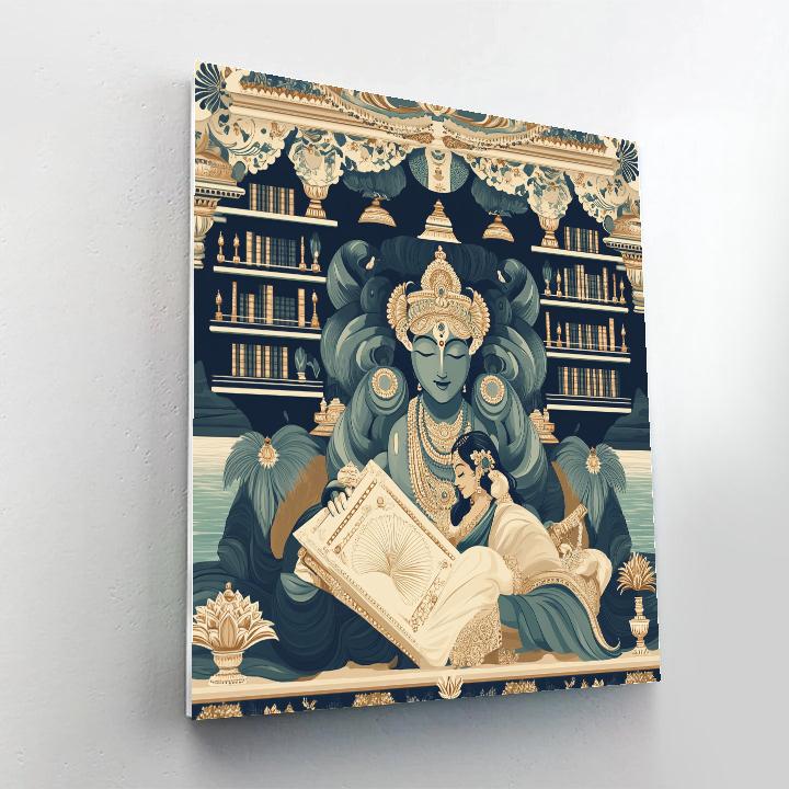 Ananta Shesha Library Of Infinite Pages paint by color