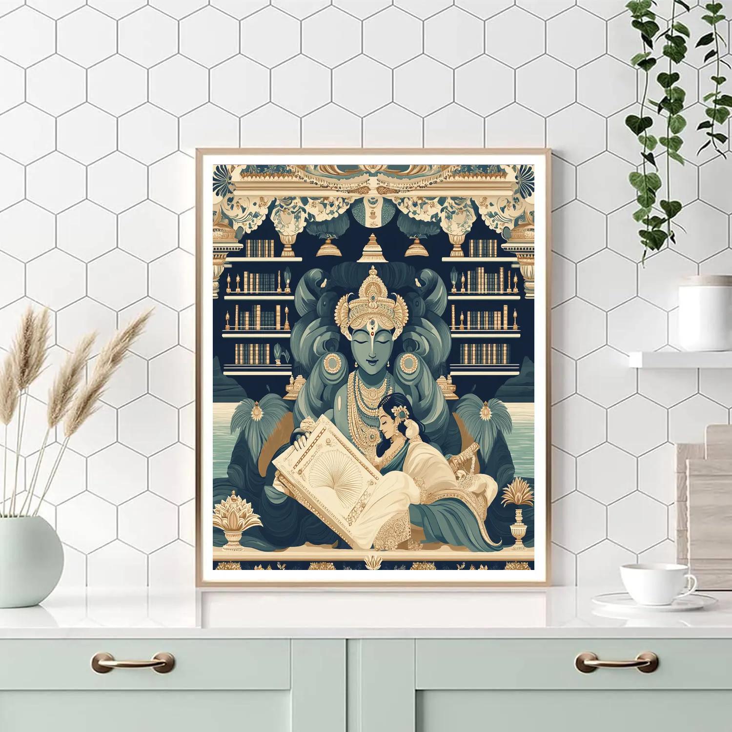 Ananta Shesha Library Of Infinite Pages paint by color