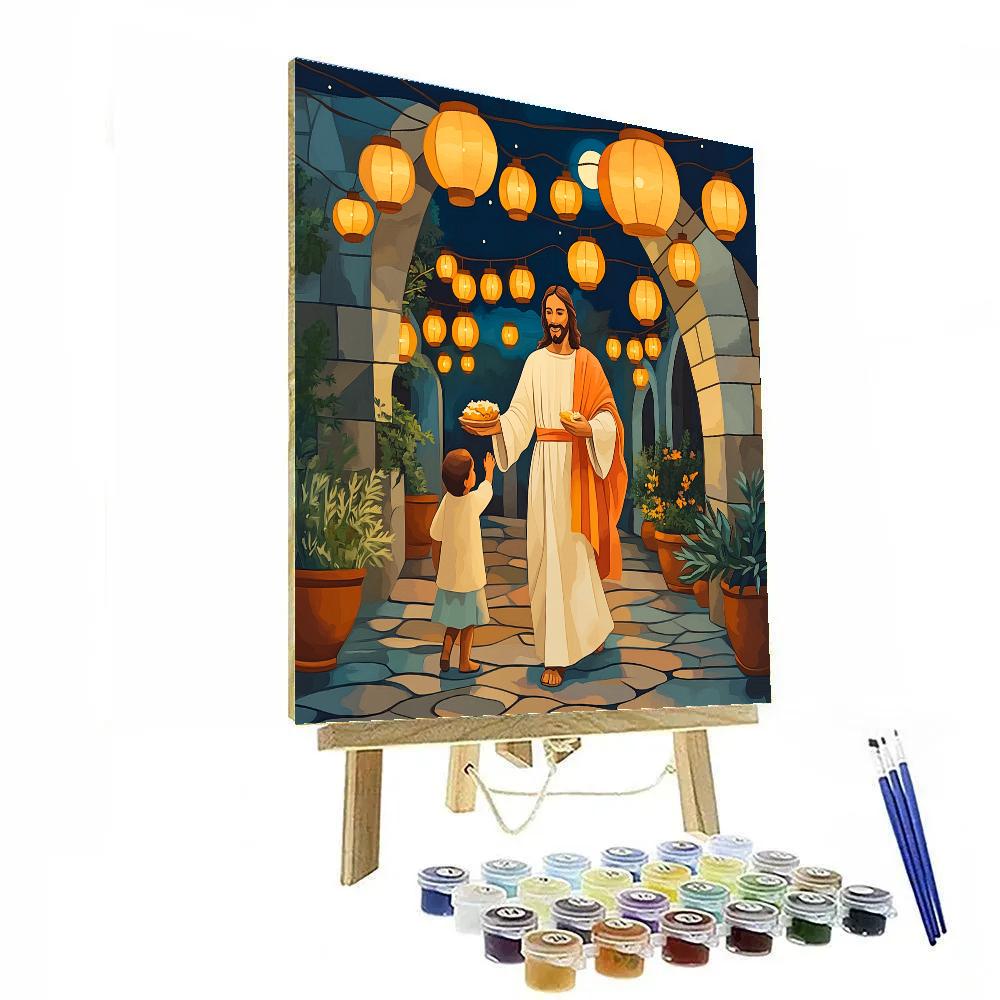 Festival Lanterns Of Jesus Compassion Paint by numbers kits