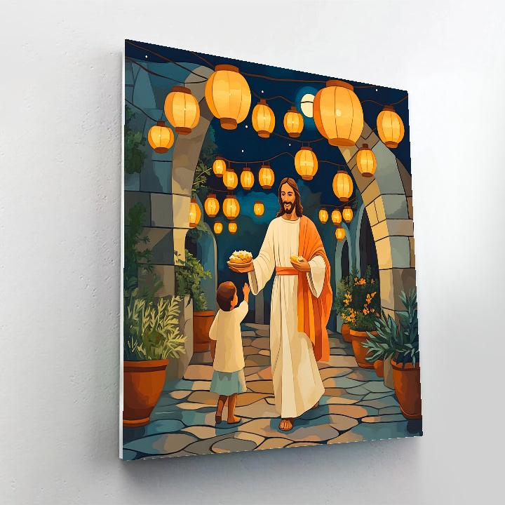 Festival Lanterns Of Jesus Compassion Paint by numbers kits