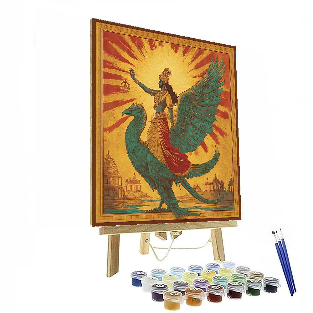 Garuda Delivers The Discus To Dawn Number painting