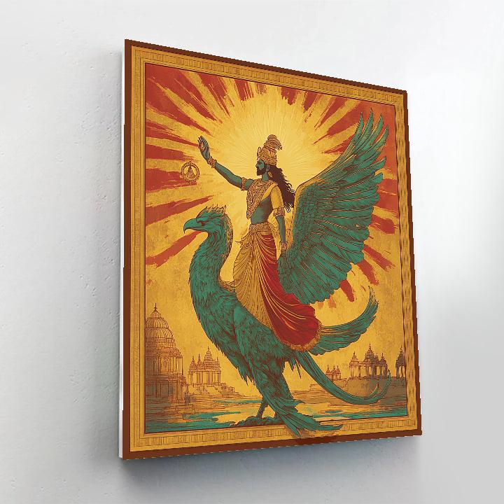 Garuda Delivers The Discus To Dawn Number painting