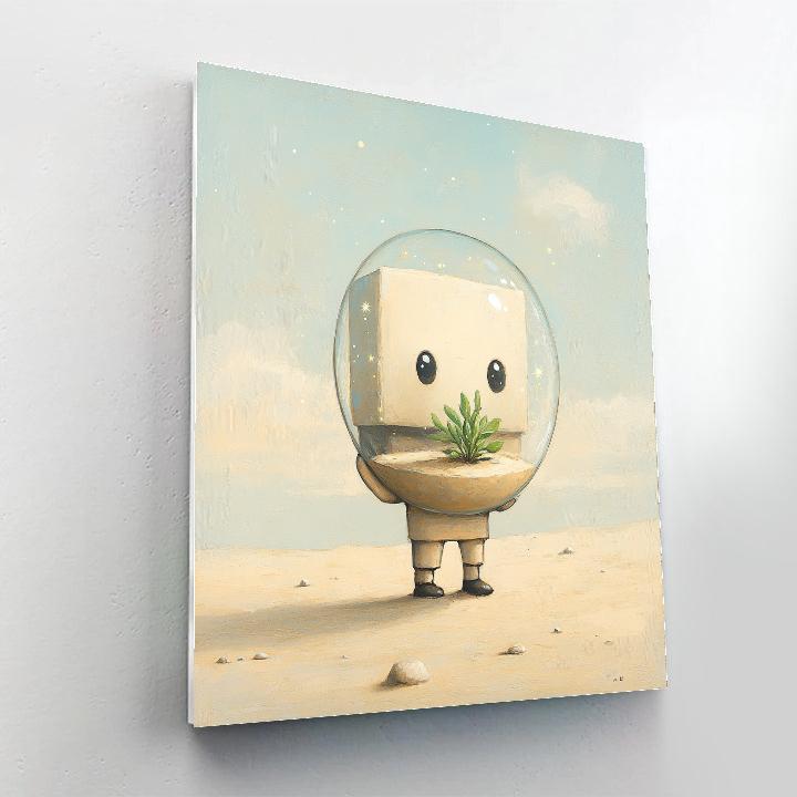 Wall E Space Garden Terrarium Disney Inspired DIY paint by numbers