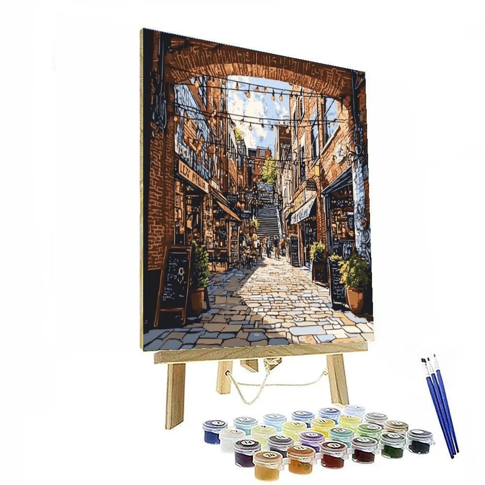 Creative Courtyards Of LX Factory, Lisbon, Portugal paint by number