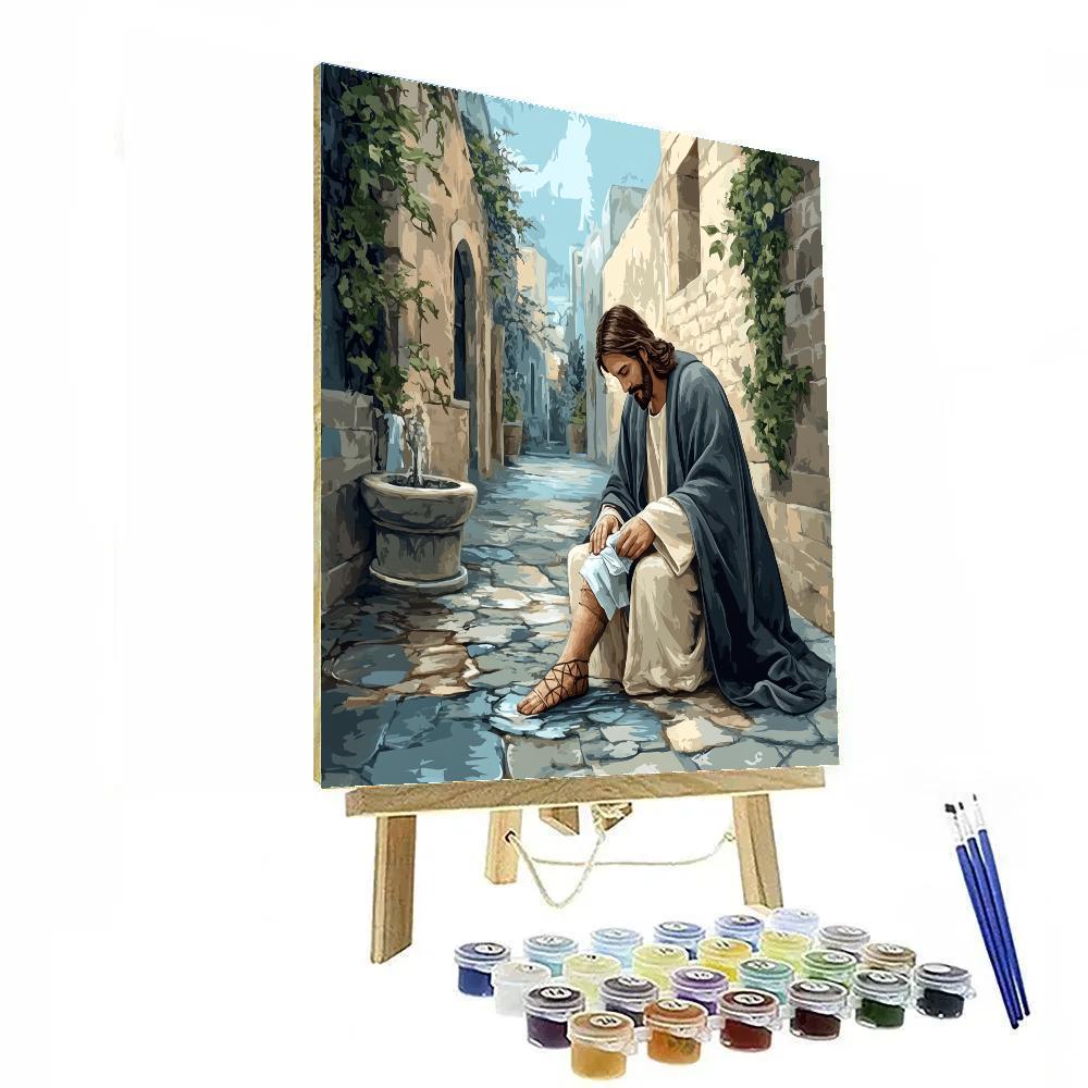 City Alley Mercy With Jesus DIY paint by numbers