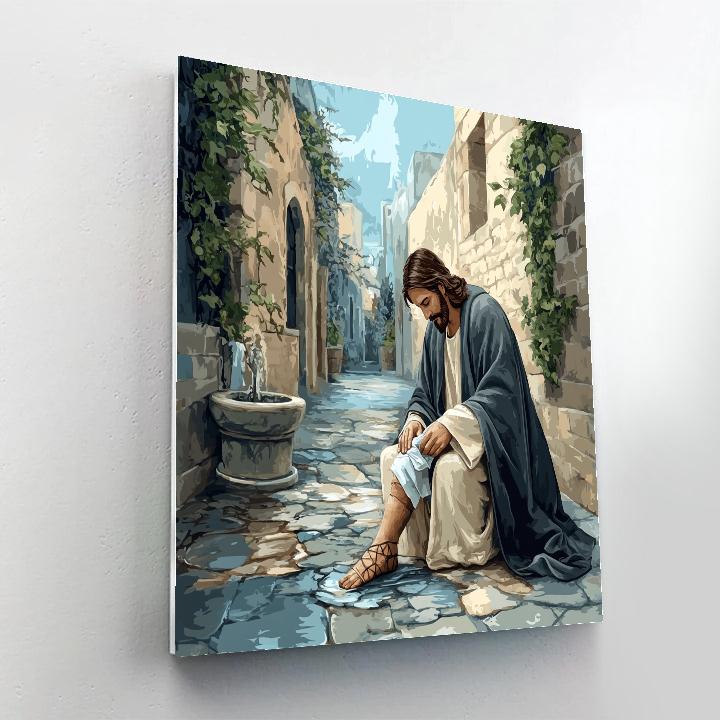 City Alley Mercy With Jesus DIY paint by numbers