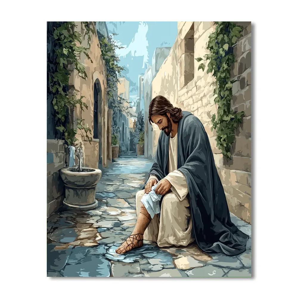 City Alley Mercy With Jesus DIY paint by numbers