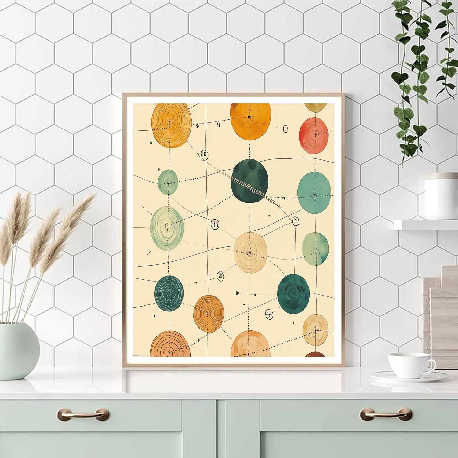 Paul Klee Inspired Playful Solar System Map Paint by numbers kits