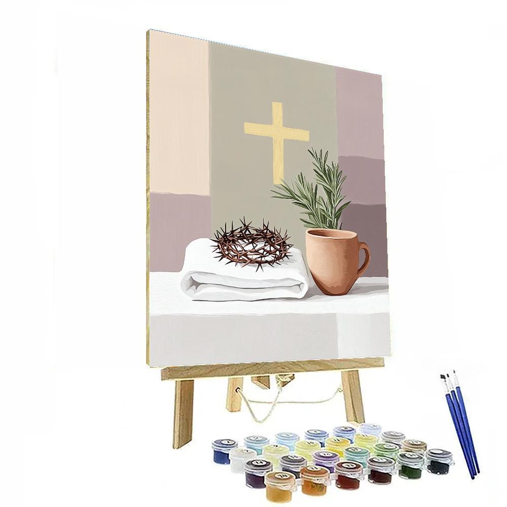 Jesus Crown Of Thorns Still Life Painting by numbers kit