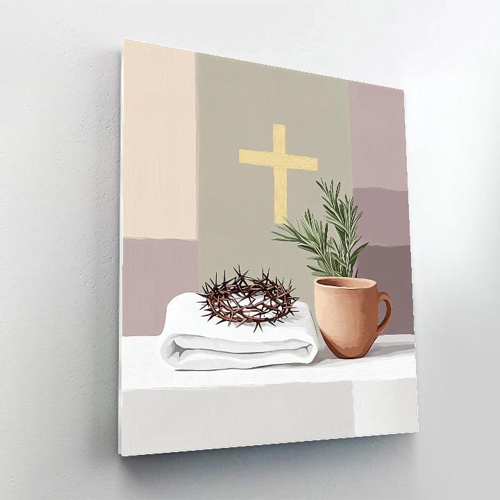 Jesus Crown Of Thorns Still Life Painting by numbers kit