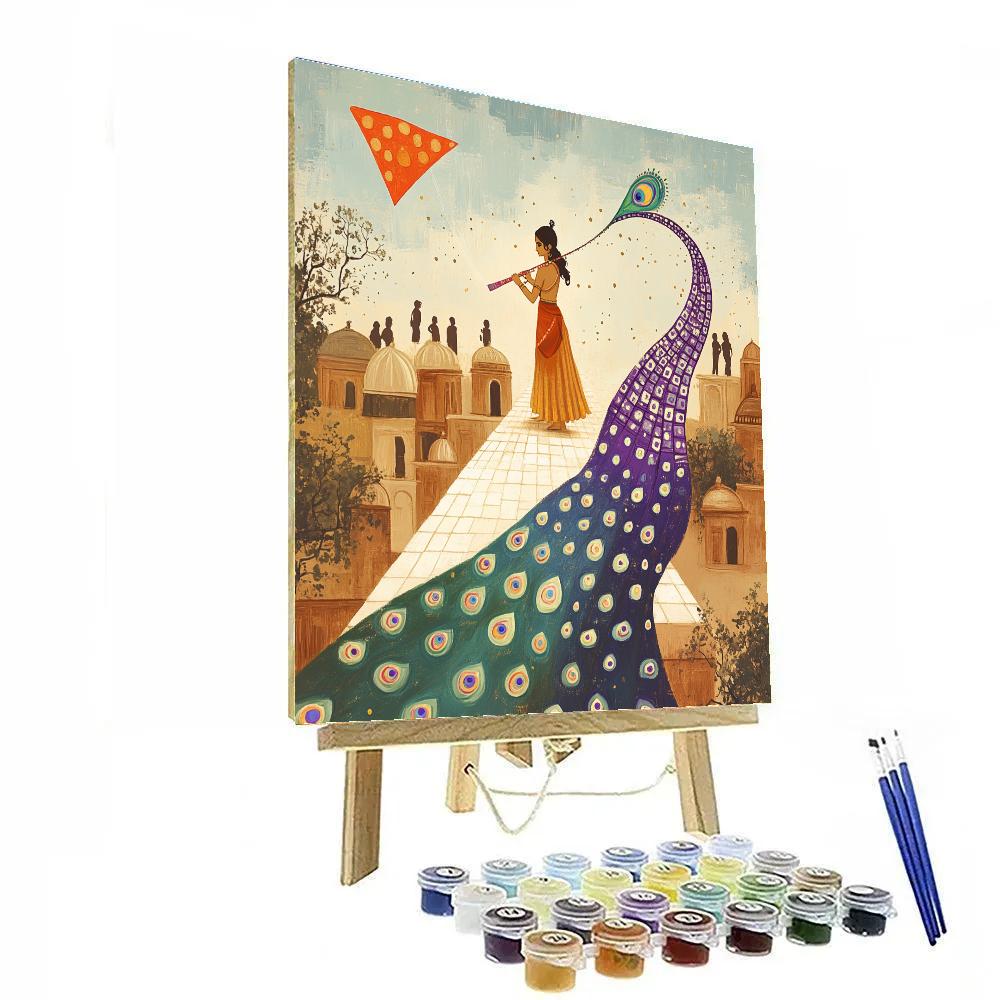 Krishna The Kite Tail Weaver Of Vrindavan painting number kit