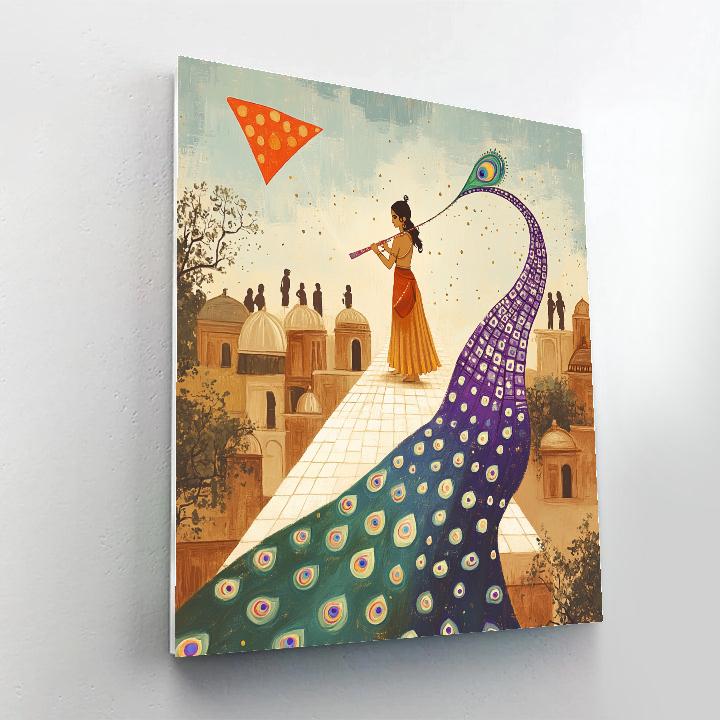 Krishna The Kite Tail Weaver Of Vrindavan painting number kit