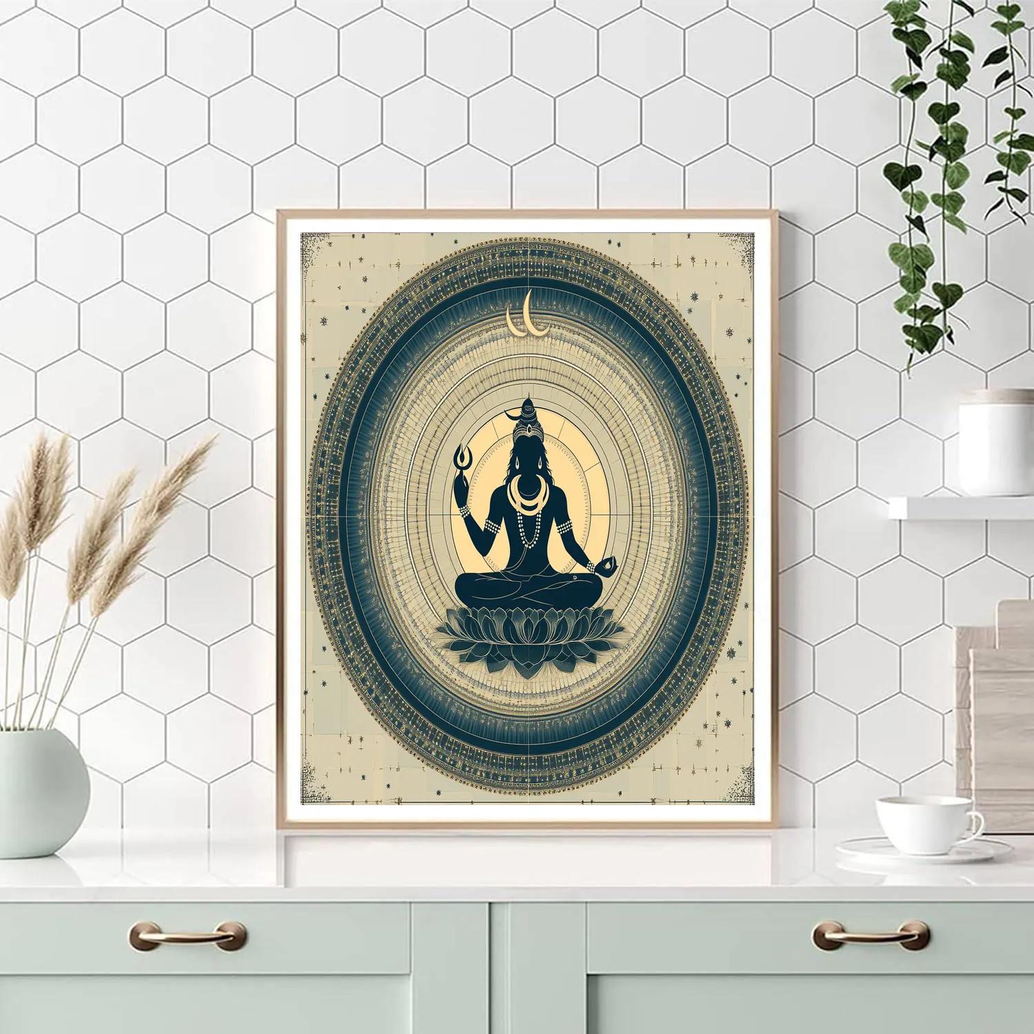 Celestial Sound Mandala With Shiva Presence painting number kit