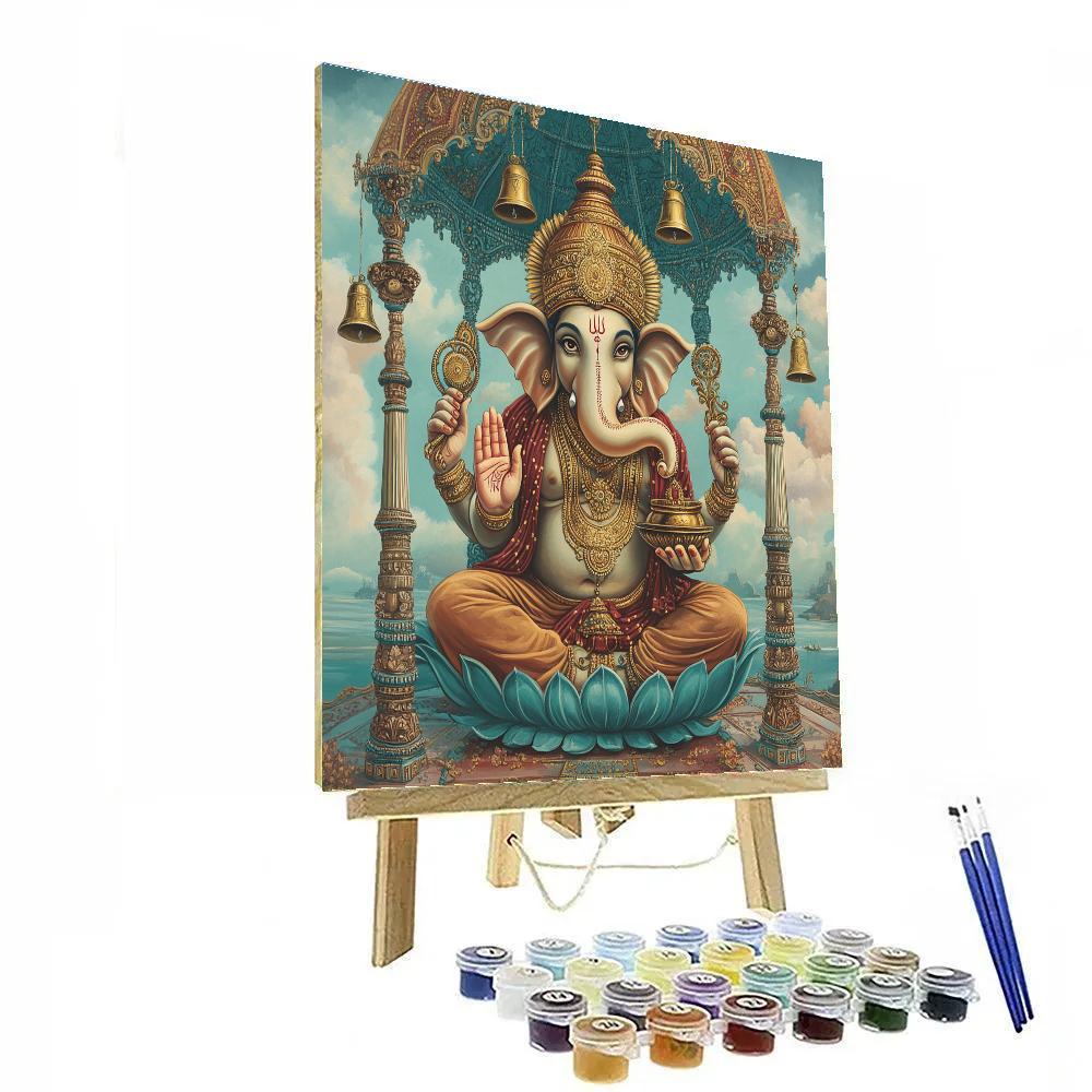 Clockwork Lotus Ganesha Pavilion Paint by numbers kits