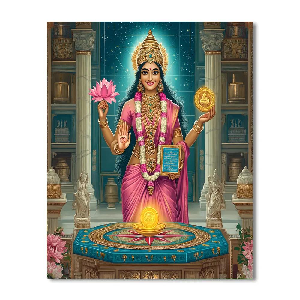 Lotus Maproom Of Lakshmi Paint by numbers kits