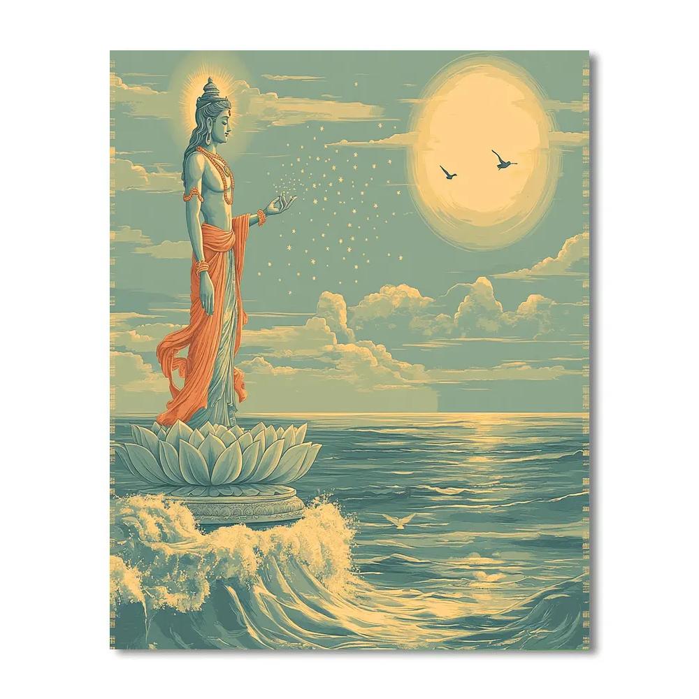 Brahma Ocean Horizon Creation Breeze Painting by numbers kit