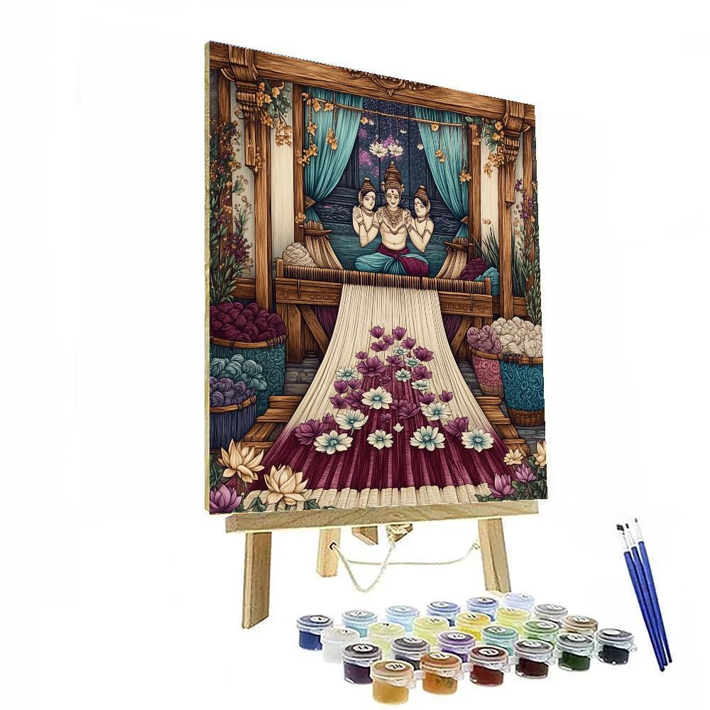 Brahma Artisan Of Sacred Patterned Textiles paint by color