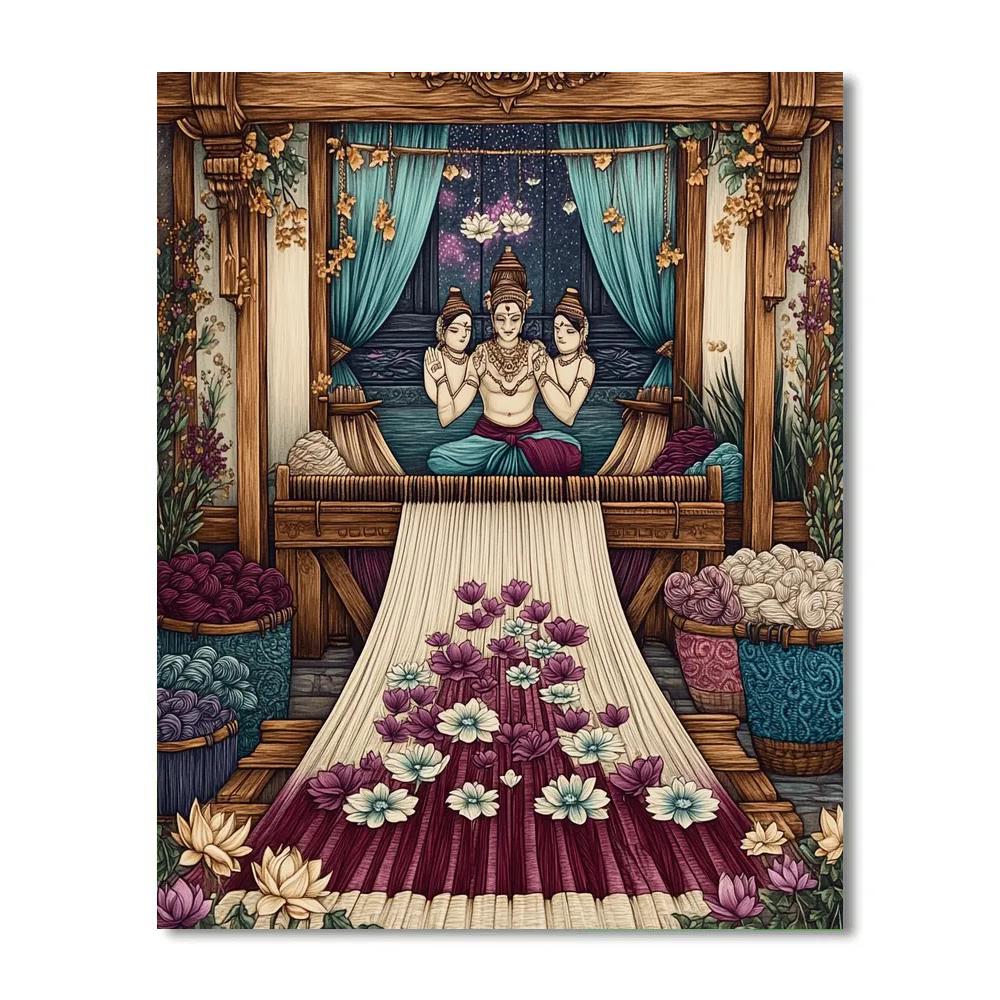 Brahma Artisan Of Sacred Patterned Textiles paint by color
