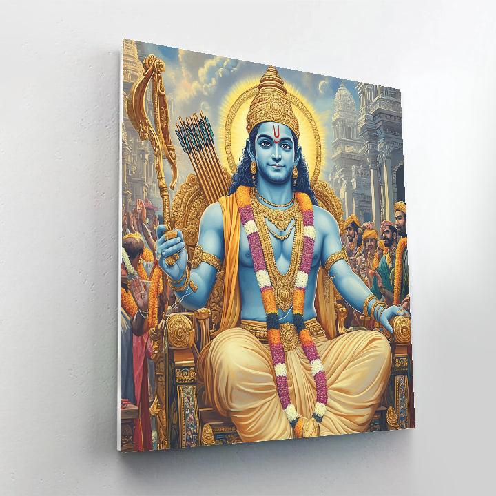 Festival Procession With Rama Centerpiece Paint by numbers kits