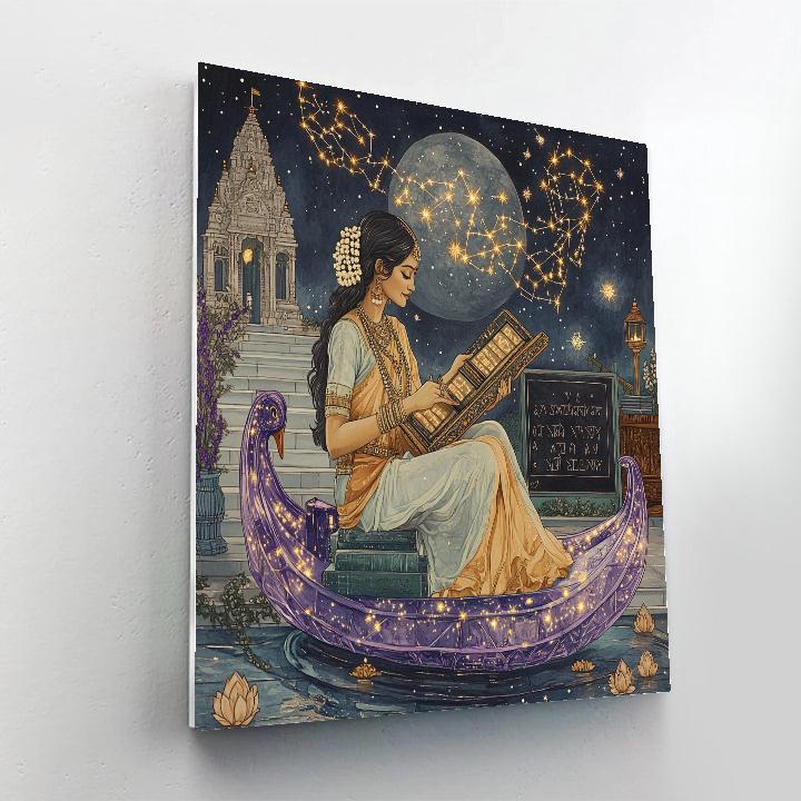 Saraswati At The Crystal Ring Planet Academy Paint by numbers art