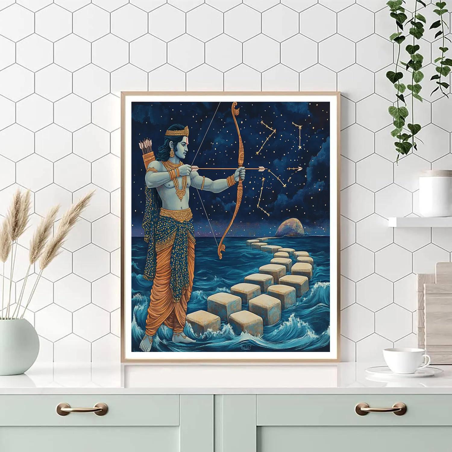 Rama Hyphenated Celestial Bridge Blueprint paint by numbers