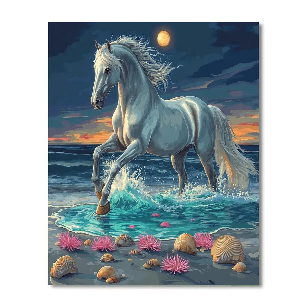 Tidepool Stargazer Horse paint by numbers