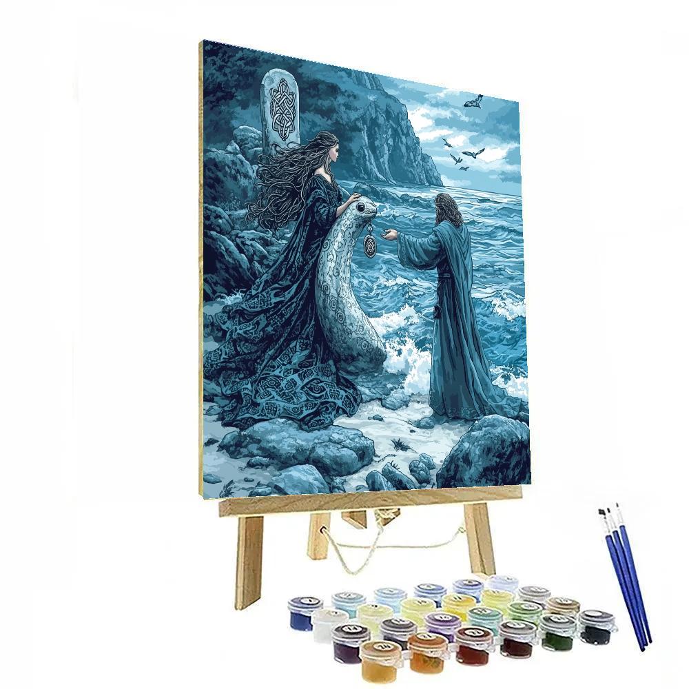 Celtic Selkie Covenant On Stormglass Shore Painting by numbers kit