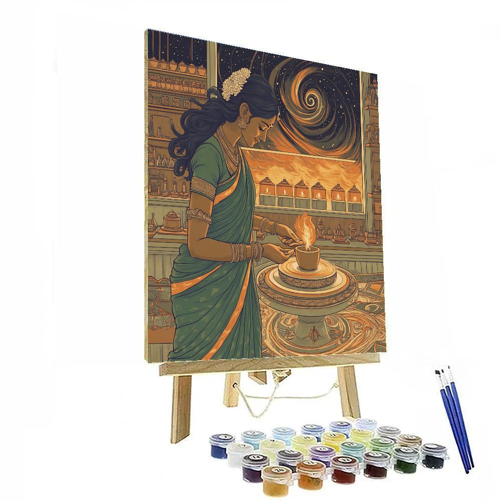 Parvati Crafted Blessings In Cosmic Clay paint by color