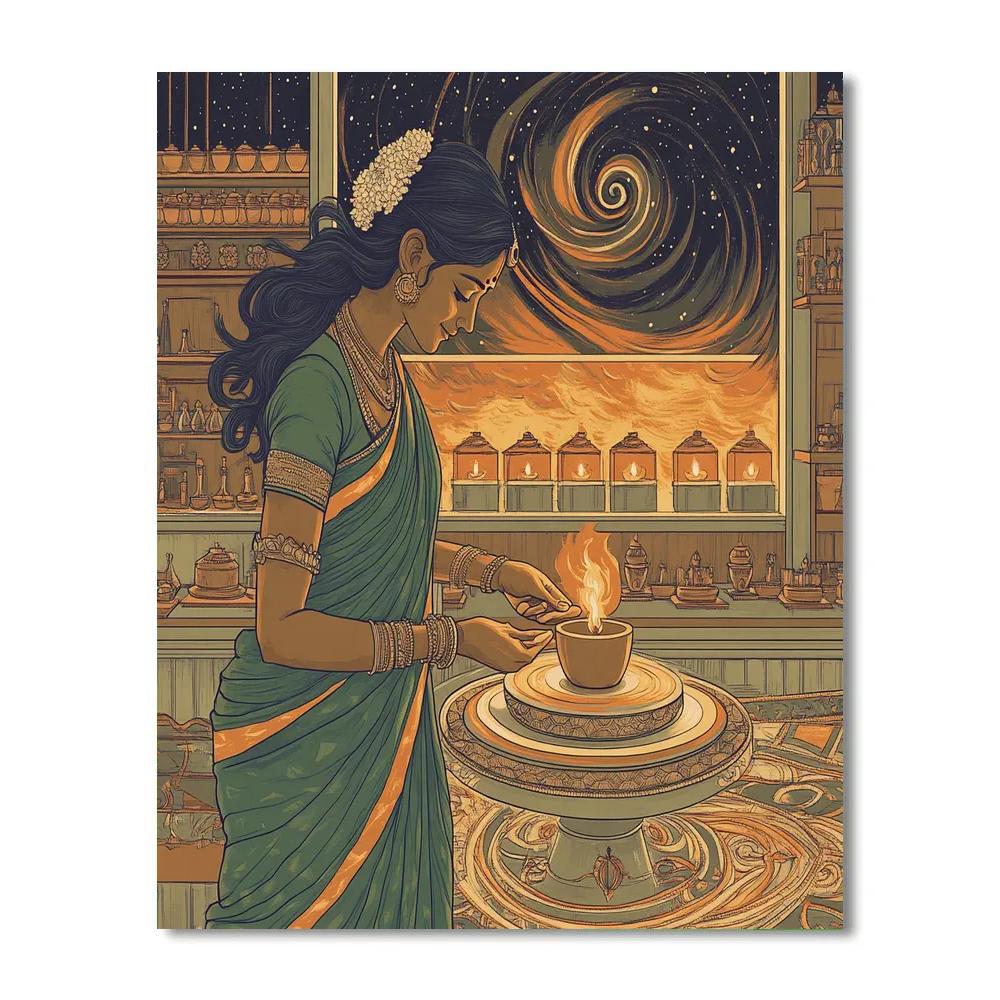 Parvati Crafted Blessings In Cosmic Clay paint by color