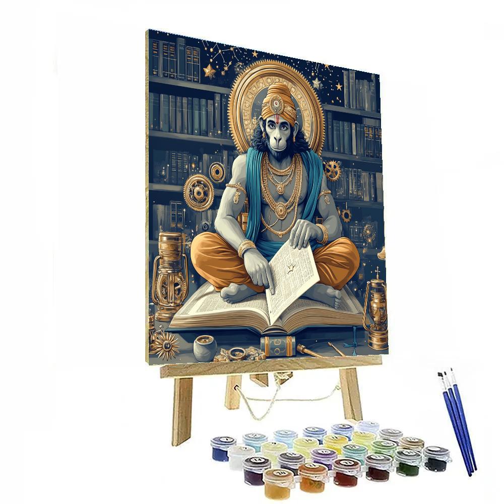 Hanuman Clockwork Library paint by color