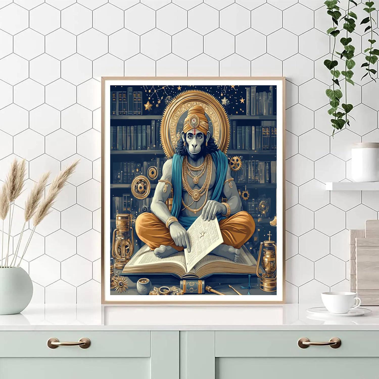 Hanuman Clockwork Library paint by color