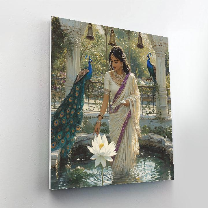 Garden Pavilion In Parvati Serenity Paint by numbers kits