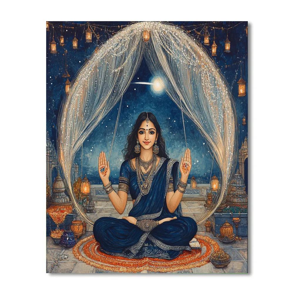 Parvati Under The Comet Thread Canopy paint by number