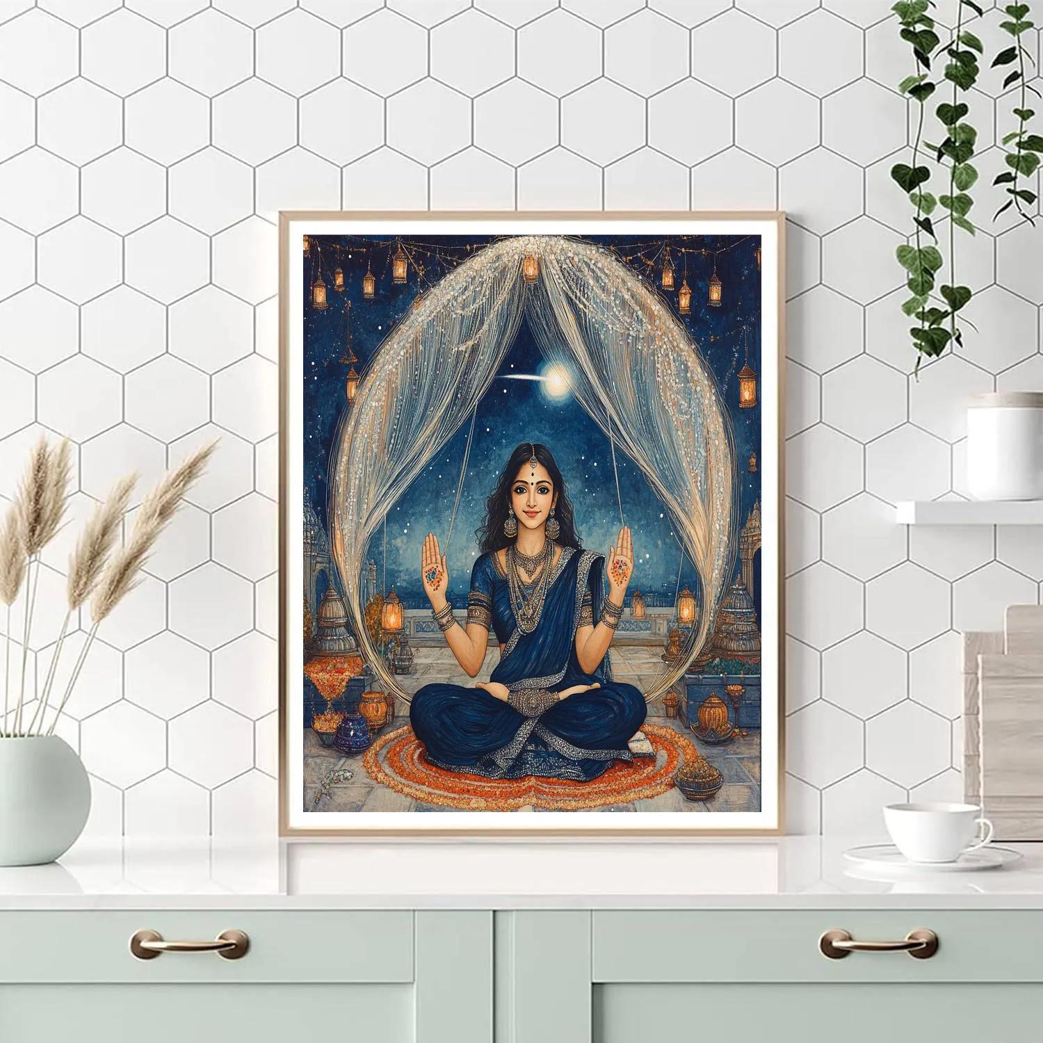 Parvati Under The Comet Thread Canopy paint by number