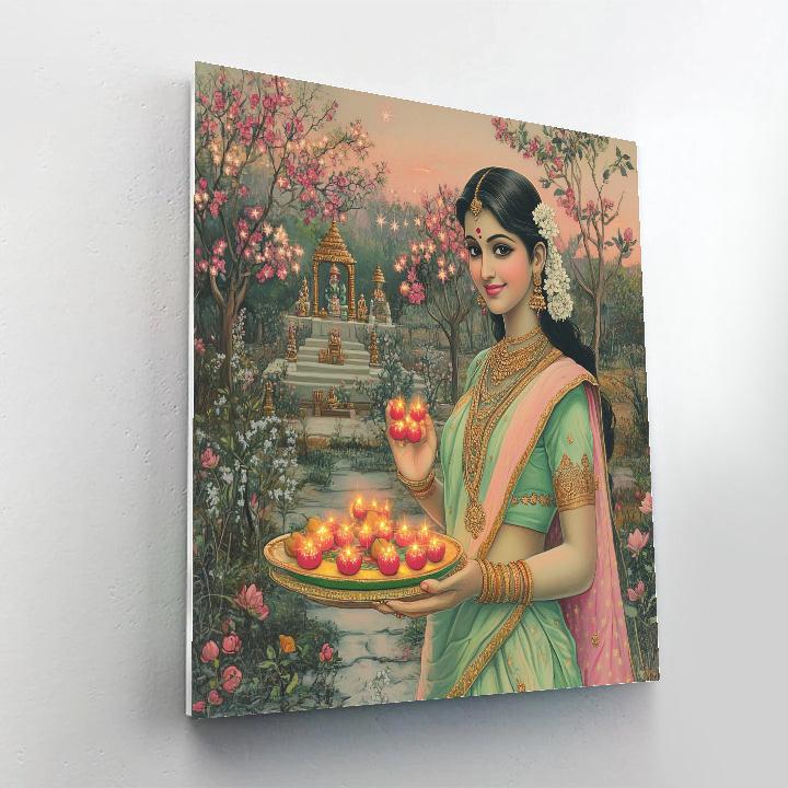 Parvati And The Star Orchard Offering painting number kit