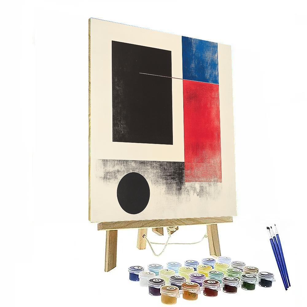 Kazimir Malevich Inspired Event Horizon Balance Numbered painting kits